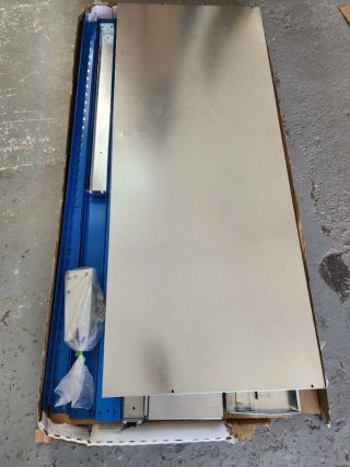 Banco de Trabajo Metálico Azul