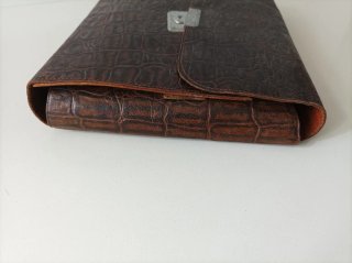 Neceser vintage piel marrón