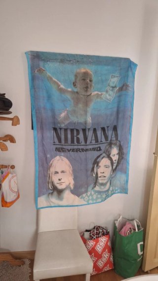 Bandera Nirvana Nevermind Original 90s