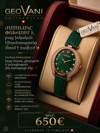 Reloj Geo Vani con 100 diamantes