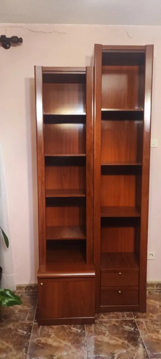 2 Estanterías de Madera Marrón