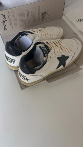 Golden Goose Ballstar Beige/Negro