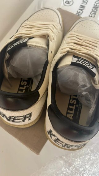 Golden Goose Ballstar Beige/Negro