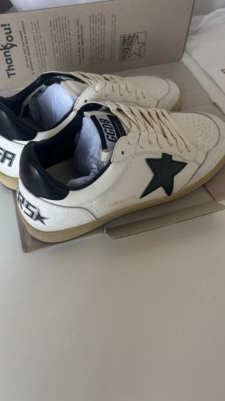 Golden Goose Ballstar Beige/Negro