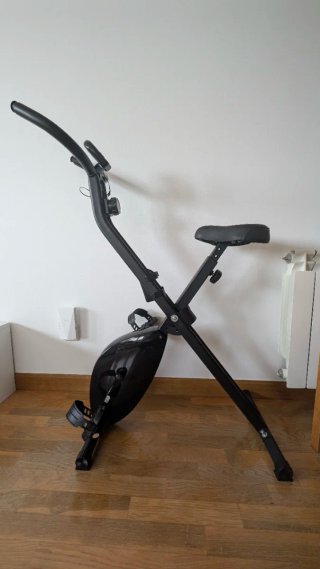 Bici Estática Plegable Negra