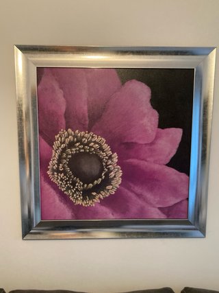 Cuadro Flor Morada 87x87 cm