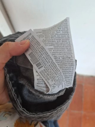 Falda vaquera gris oscura mini