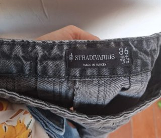 Falda vaquera gris oscura mini