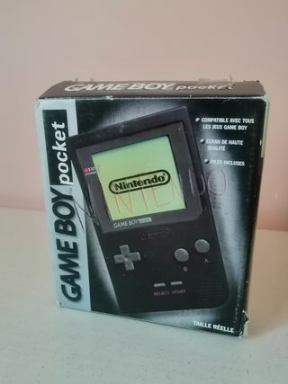 Game Boy Pocket Nero con Scatola e Manuale
