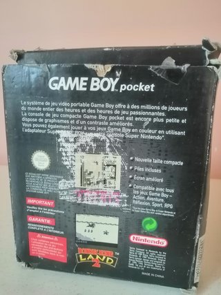 Game Boy Pocket Nero con Scatola e Manuale