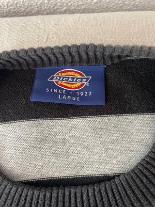 Jersey Dickies Rayas Gris y Negro