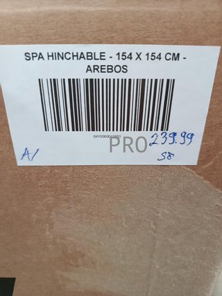 Spa Hinchable - 154 x 154 cm - AREBOS.