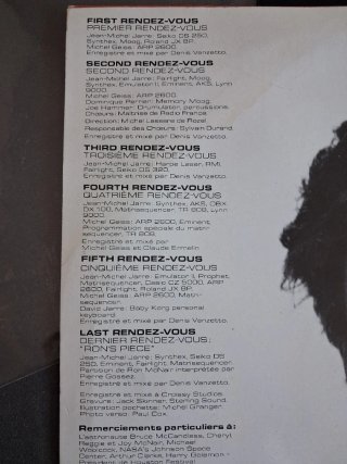 Vinilo LP Jean Michel Jarre Rendez-Vous 33 RPM 12"