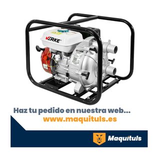 Motobomba Gasolina VERKE 2 Aguas Cargadas