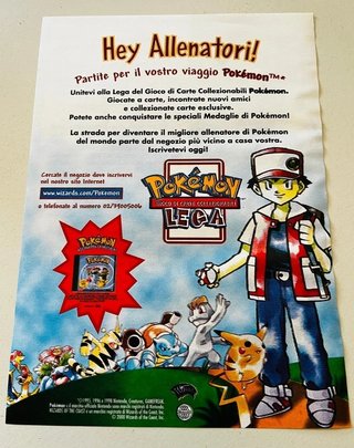 Locandina 13x18 2000 Lega Pokémon Wizards
