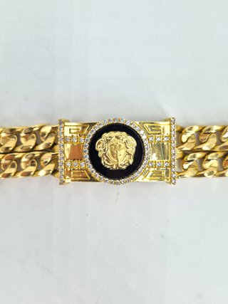 049-05-00340 Pulsera tipo Versace Oro 18K