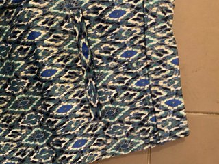 Shorts H&M Stampa Etnica Blu Taglia M