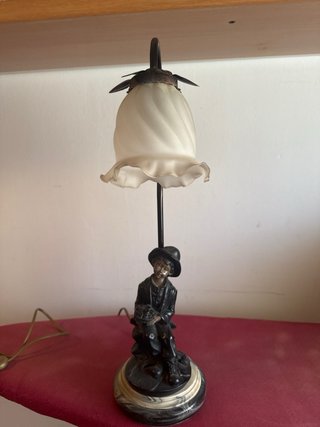 Lámpara de mesa niño con flores