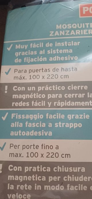Mosquitera para puerta Powerfix Profi 100x220cm