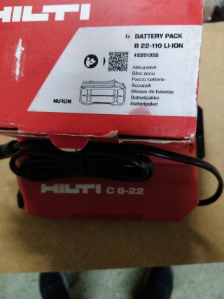 Batería Hilti B 22-110 Li-Ion Cargador Hilti C8-22