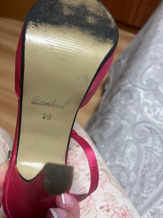 Zapatos de tacón y plataforma fucsia