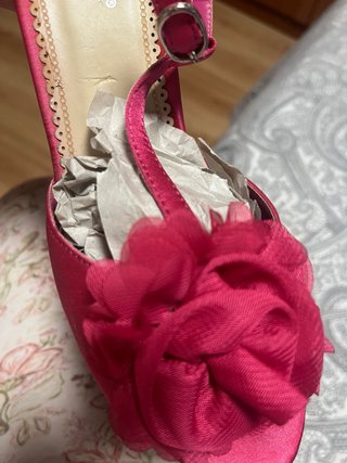Zapatos de tacón y plataforma fucsia