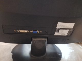 Pantalla de ordenador Acer negra