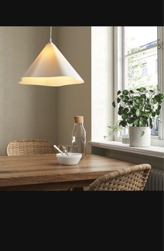 Lámpara Techo Ikea ZEBRASÄV Blanca