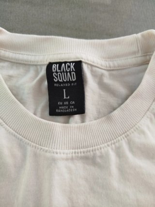 Camiseta BLACK SQUAD Blanca Talla L