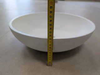 Lavabo redondo blanco 38 cm diámetro