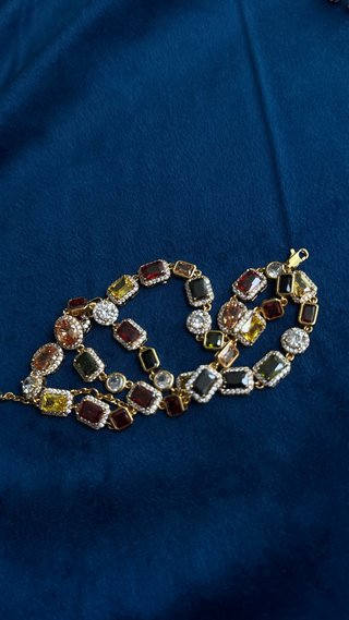 Pulsera Zirconia Cúbica Multicolor
