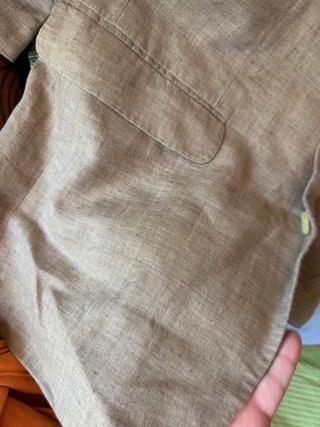 Americana Cortefiel Beige Lino