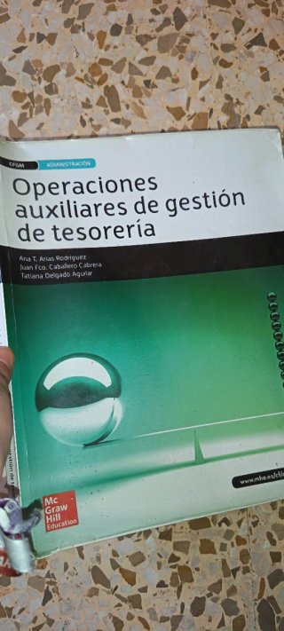 Operaciones auxiliares de gestión de tesorería