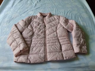Chaqueta acolchada rosa chica