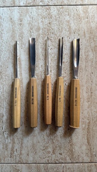 Gubias de tallado Swiss Made (5 uds)