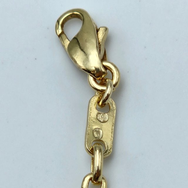 Pulsera de Oro Maciza 18K Combinada, 8,2gr, 18,5cm