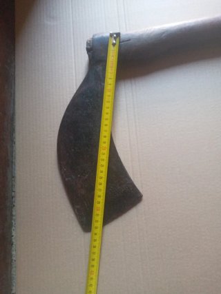 Hacha destral catalana Hoja de corte con mango de