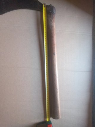 Hacha destral catalana Hoja de corte con mango de