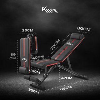 Banco de pesas plegable KMFIT