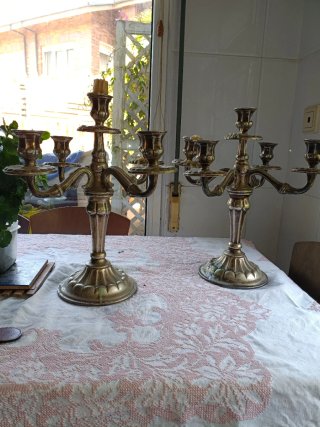 Candelabros de Alpaca