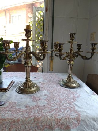 Candelabros de Alpaca