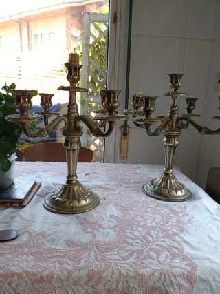 Candelabros de Alpaca