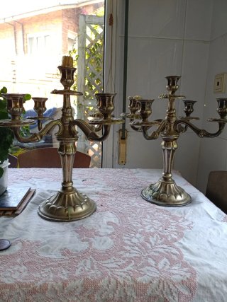 Candelabros de Alpaca