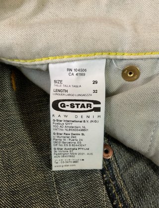 Bermuda vaquera de hombre de G-Star Raw (W29)