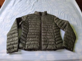 Chaqueta plumífero verde chica