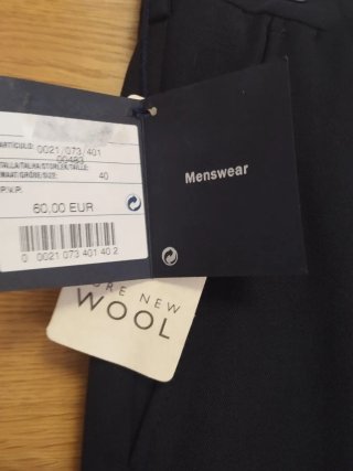 Pantalón Massimo Dutti Azul Marino Talla 40