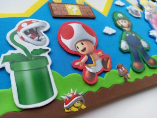Corona y vela Súper Mario