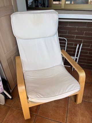 Hamaca de tela y madera
