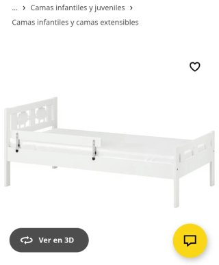 Cama infantil KRITTER con colchón.