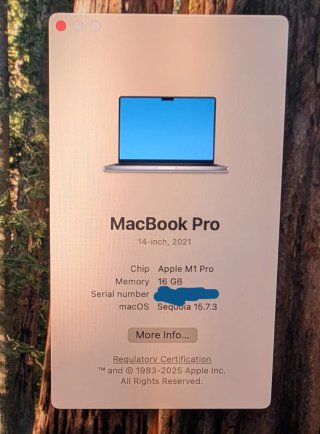 MacBook Pro M1 16GB RAM 512GB SSD 14"